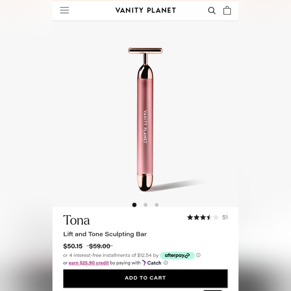 Vanity Planet Tona Lift & Tone Sonic Sculpting Bar NWT - Picture 2 of 4